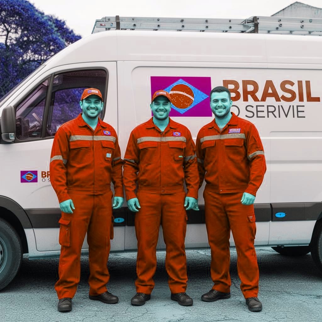 Equipe da desentupidora em Goiânia